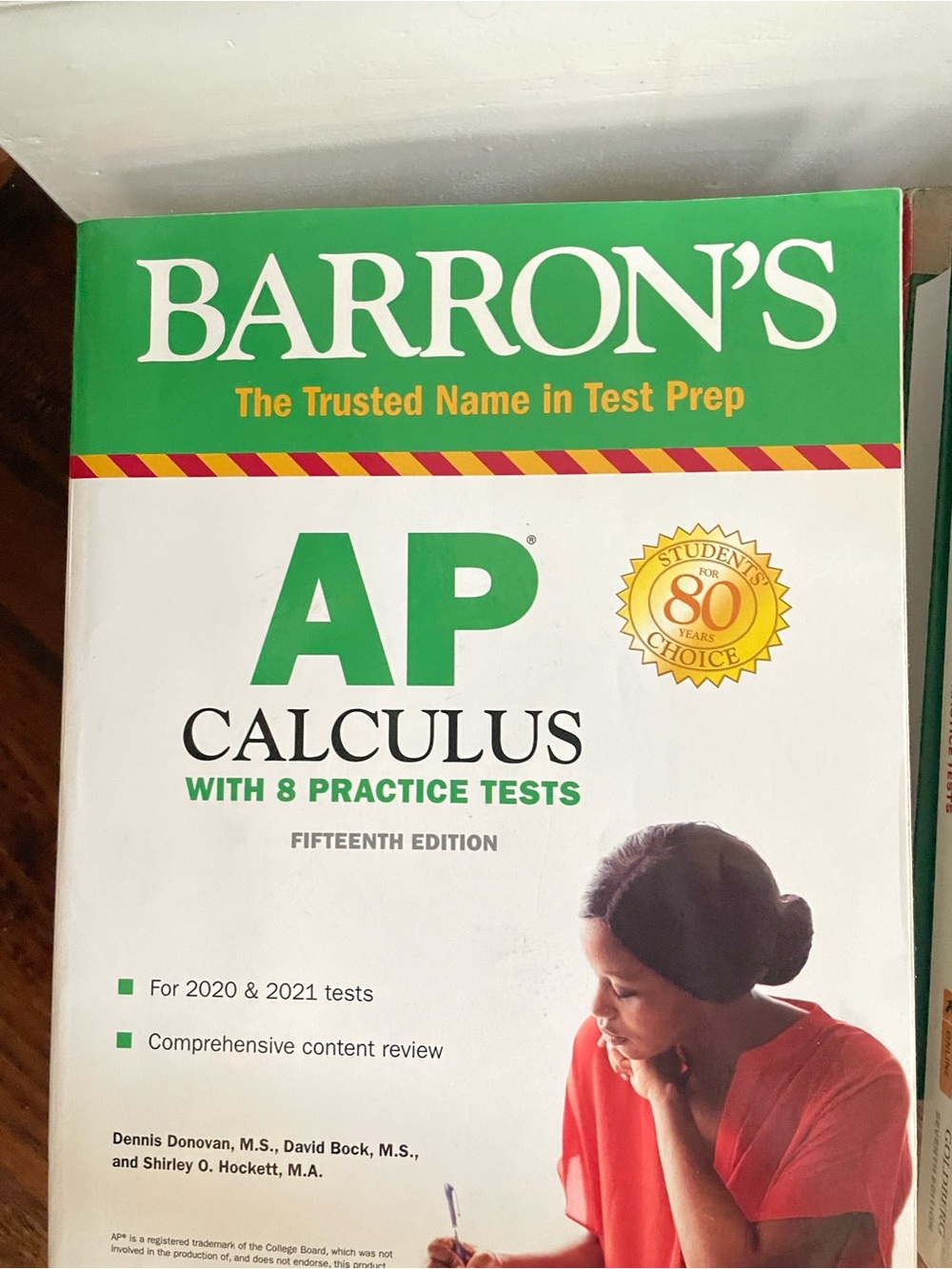 Barron's AP Calculus Test Prep Book - Green & White Cover